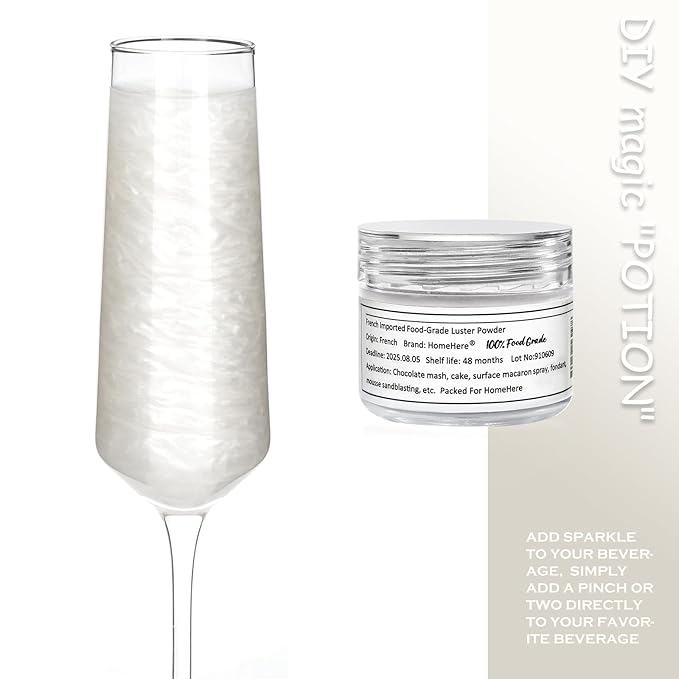 HomeHere Edible Luster Dust Food-Grade Glimmer Powder Glitter - Image 4