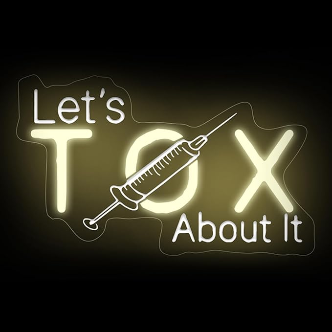 Let's Tox about it, Botox Business Sign, Injector Spa Studio Decor, Botox Art - Image 2