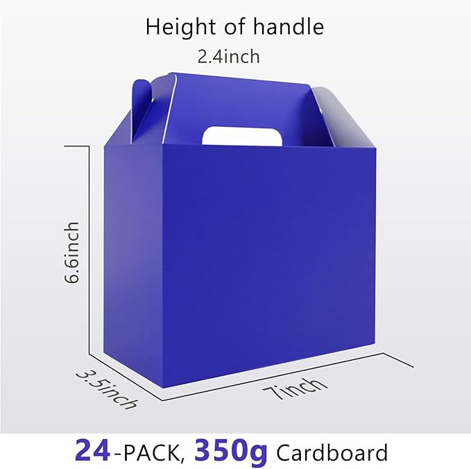 XAGLVV 24Pack Dark Blue Gable Boxes - Image 2