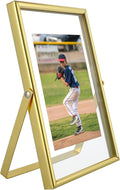 Gold Floating Frame, For Picture 3.5x5, Small Tabletop Photo Frame, Classy Gift by AhaGoOfficial