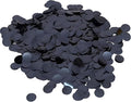 Black Round Foil Confetti Beautiful Metallic Table Confetti Glitter by Unknown