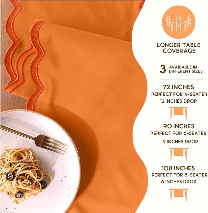 Folkulture Table Runners | Fall Table Runner 108 inches Long | 100% Cotton - Image 7