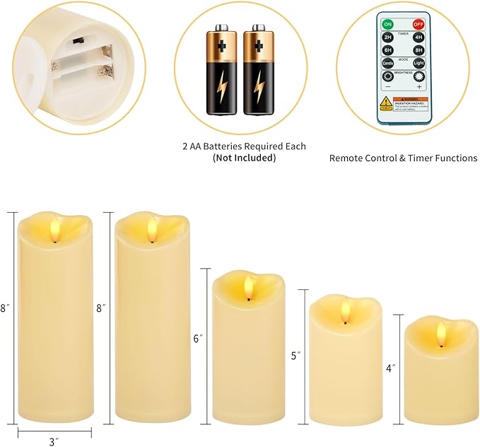 Amagic Waterproof Outdoor Flameless Candles - Image 6