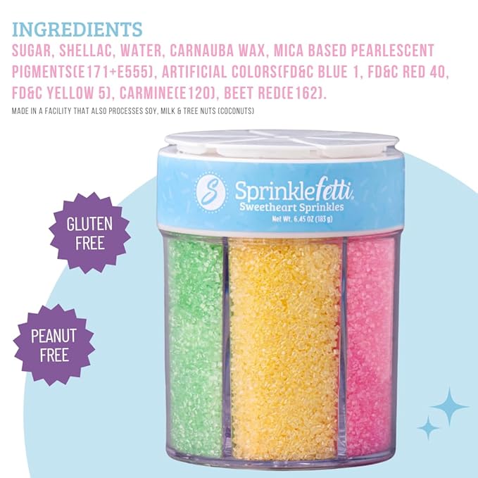 Sweets Indeed Sprinkles 6 Cell Edible Sprinkle Mix Jimmies Perfect - Image 5