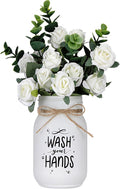 XunYee Farmhouse Bathroom Decor Wash Your Hands Sign Mason Jar by XunYee