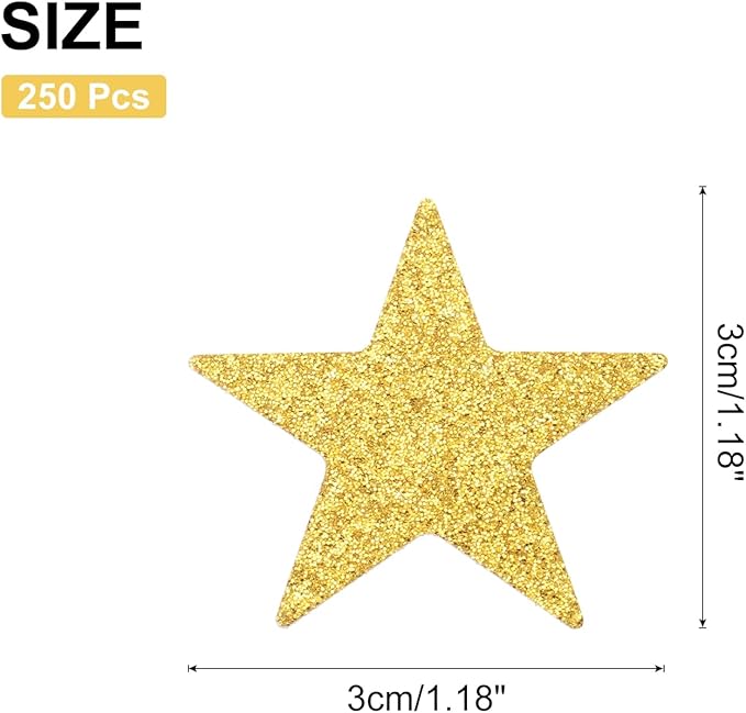 MECCANIXITY 250Pcs Heart Confetti Glitter Confetti Table Confetti Decor - Image 2