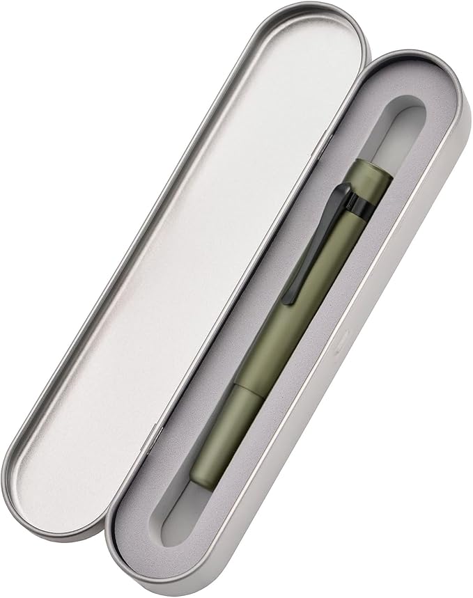 Hongdian M2 Black Forest Mini Fountain Pen, Medium Nib & Sleek Shape Aluminium - Image 3