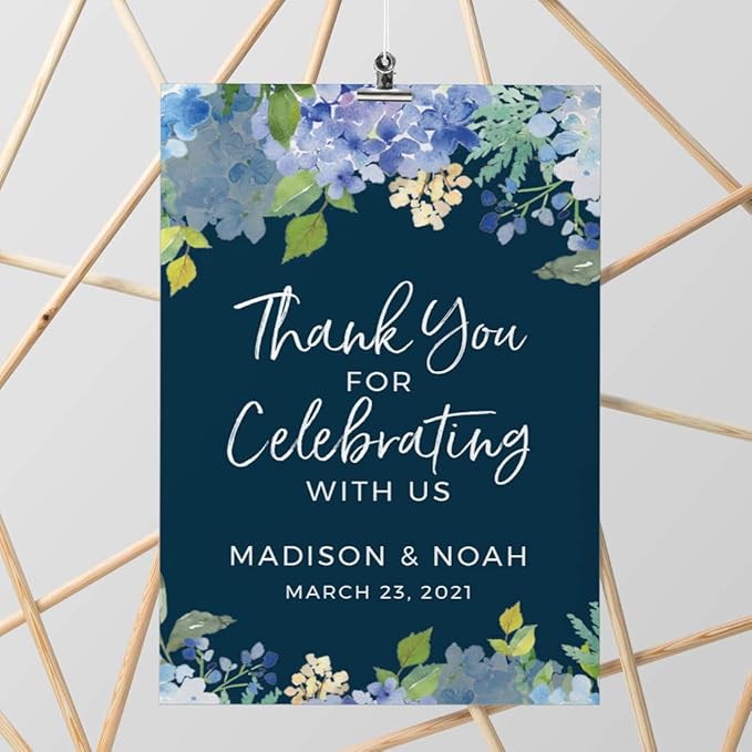 Andaz Press Personalized Extra Large Wedding Easel Board Party Sign, 12x18-inch - Image 5