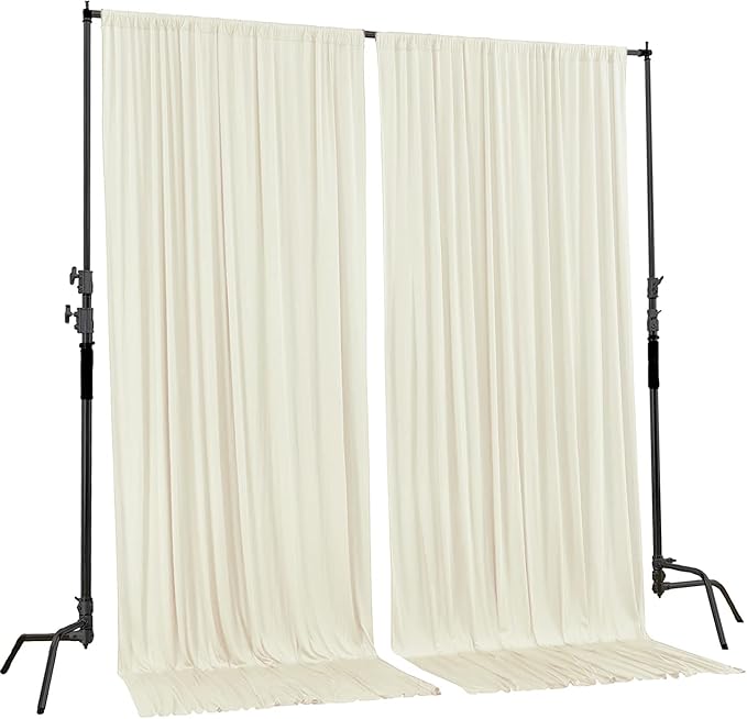 AK TRADING CO. 10 feet Wide x 12 feet Long IFR Polyester Backdrop Drapes - Image 2