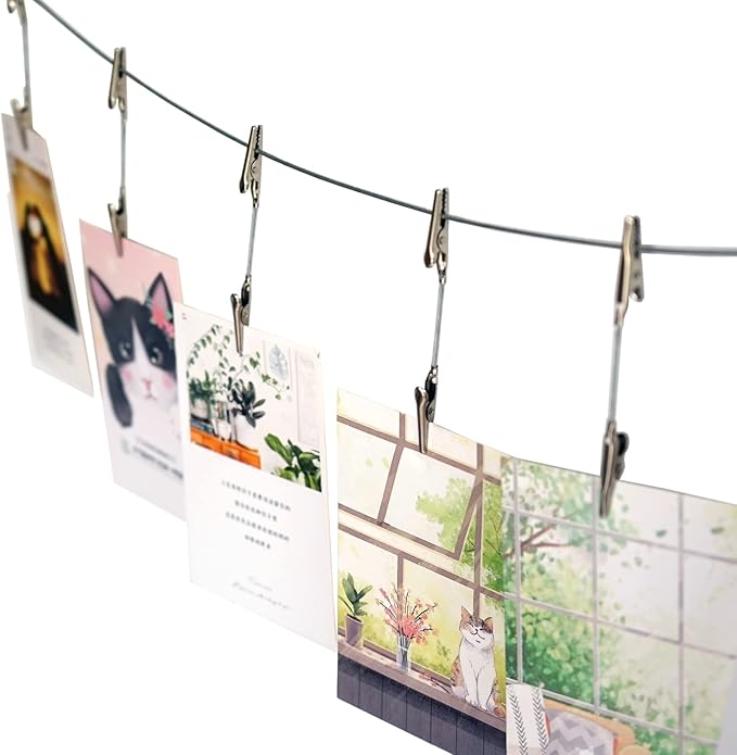 Wall Hanging Photo Display, DIY Picture Photo Frame String - Image 4