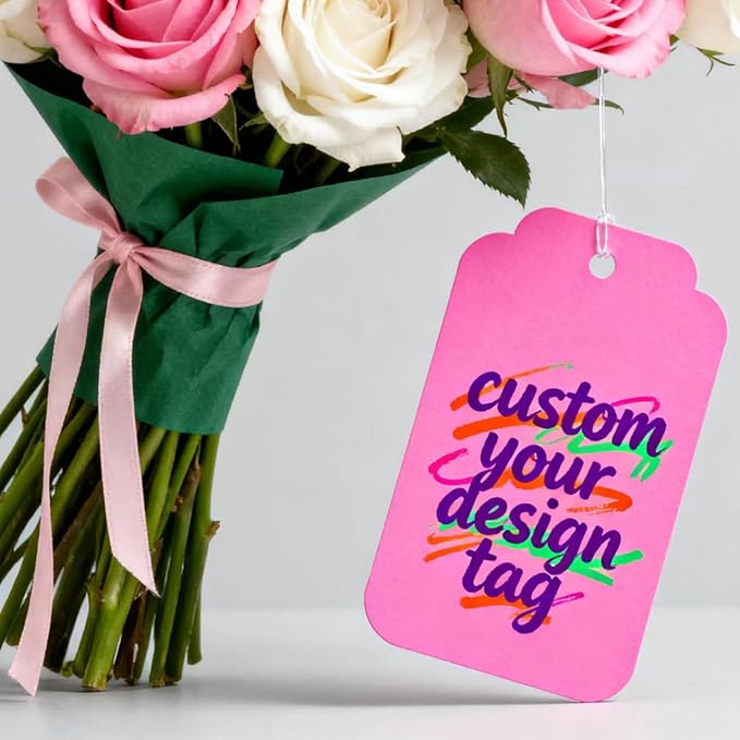 Custom Brown Kraft Paper Tags, Personalized Your Logo and Text Price Hang Tags - Image 5