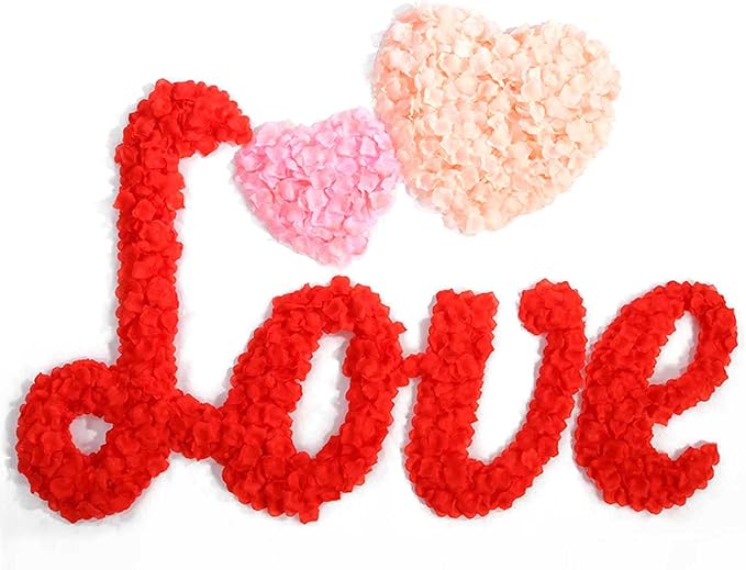 CODE FLORIST 2200 PCS Red Silk Rose Petals Wedding Flower Decoration - Image 5