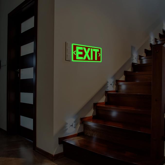 20 Pcs Glow in the Dark Exit Signs - Image 6