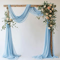 Wedding Arch Draping Fabric 1 Panel 28.7" x 20FT Baby Blue Sheer Chiffon by Xiomot