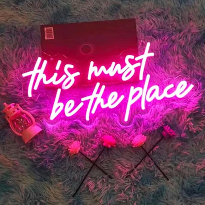 This Must Be The Place Neon Sign, Led Neon Light Bar Sign, Party Sign, Home - Image 2
