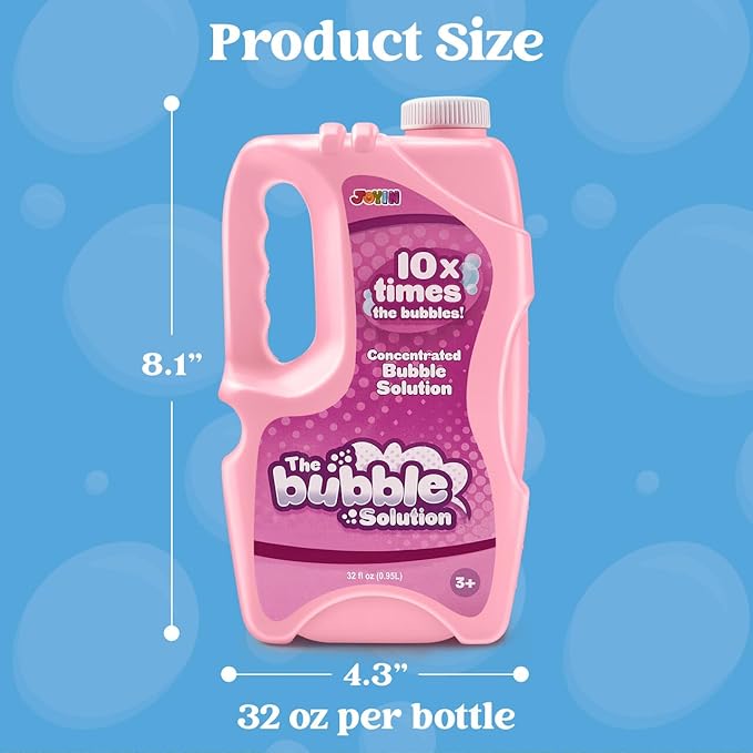 JOYIN 32 oz Bubble Solution Refills, Concentrated Solution - Image 7