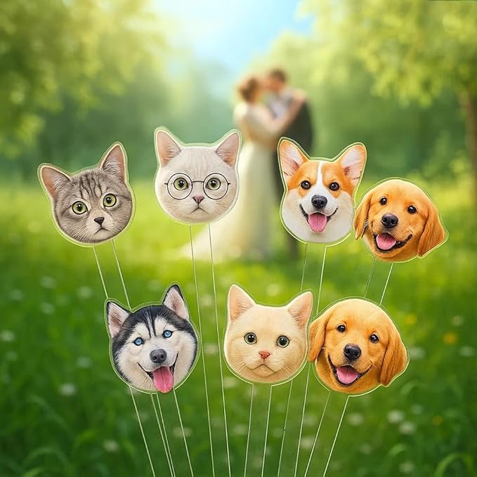 Personalized 50 pcs Double-Sided Wedding Pet Stir Sticks, Custom by GiantBigHands