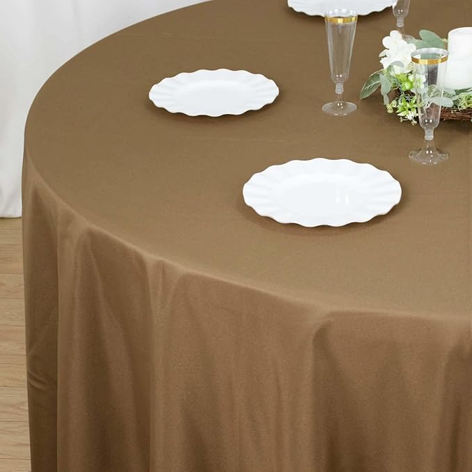 Efavormart Round Tablecloth, 120 Inch Stain & Wrinkle Resistant Washable Table - Image 9