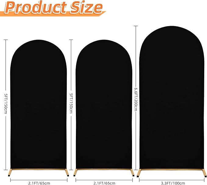 7.2FT Wedding Arch Covers Arch Backdrop Cover Arch Stand Covers Set Arch Cover - Image 2