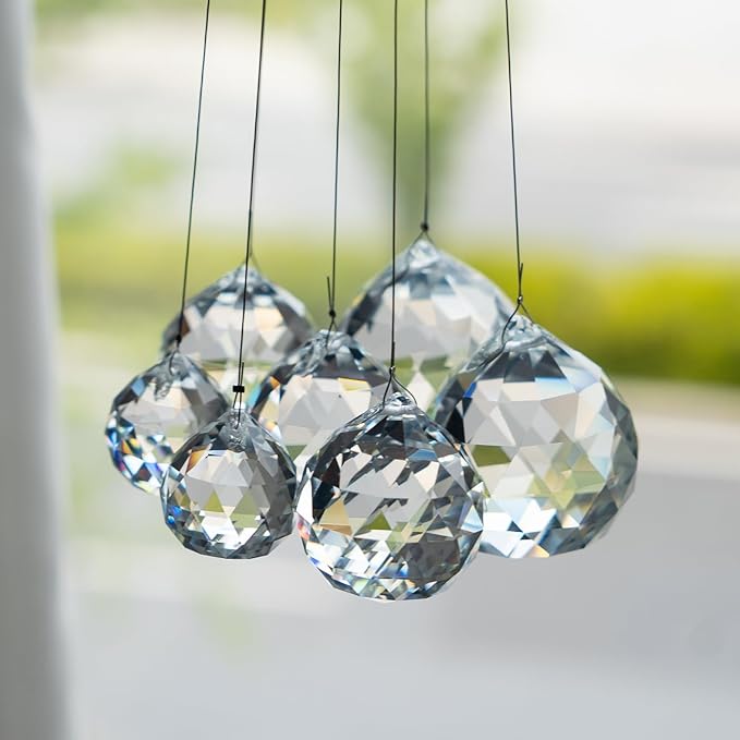 20mm/30mm/40mm Clear Crystal Balls Prism Sun Catcher - Image 8