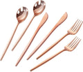 PULOTE 300PCS Rose Gold Plastic Silverware Set by PULOTEpartywareWesupplyproductsandyouenjoylife