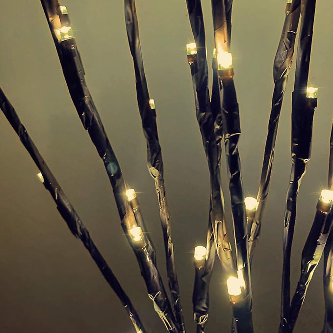 Led Branch Light Battery Operated Lighted Branches Vase Filler Willow Twig - Image 2