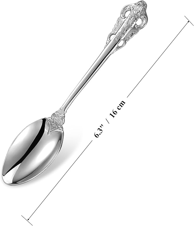 KEAWELL Luxury 6.3" Teaspoons, 18/10 Stainless Steel, Gorgeous Small Spoons - Image 2