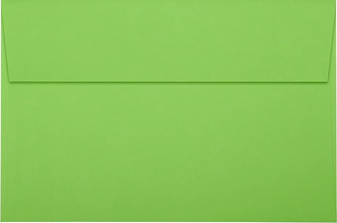 LUXPaper A9 Invitation Envelopes | Peel & Press | 5 3/4" x 8 3/4" | Limelight - Image 2