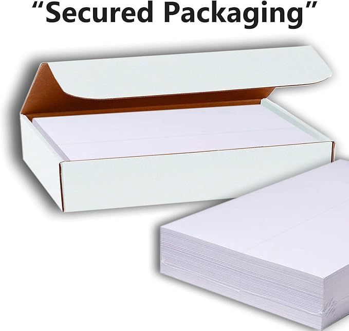 Hamilco Blank Tent Name Place Table Cards 3 1/2" x 11" Folded Card Stock - Image 4