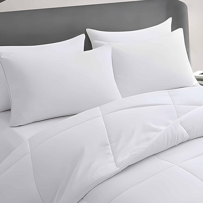 Medium Support Bed Pillows Queen Size Set of 4 Pack - Image 2