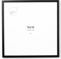Opposite Wall - 16x16 in - Black Solid Oak Wood Picture Frame - Lightweight by OppositeWall