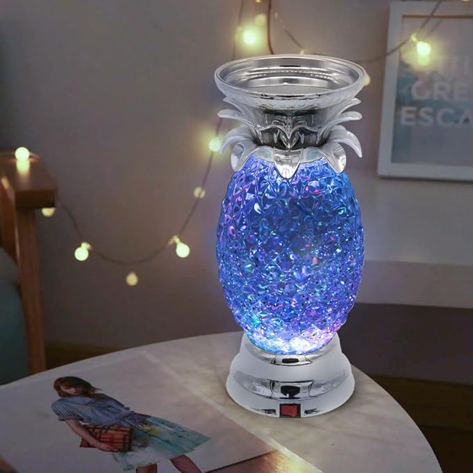 YAKii 9.5" Pineapple LED Color Changing Shine Lamp, Swirling Water Waves Lamp - Image 9