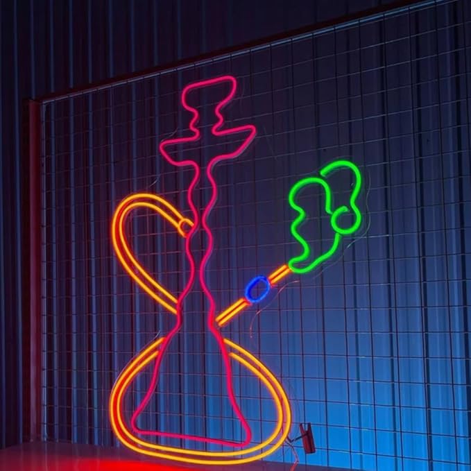 Shisha Hookah Neon Sign, Shisha Smoke Shop Led Sign, Custom Neon Sign, Bar Pub - Image 3