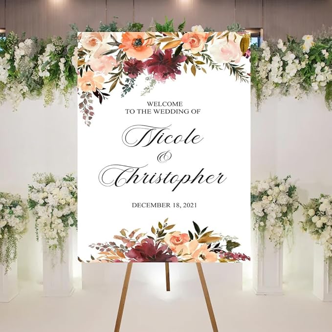 Welcome To Our Wedding Sign, Wedding Welcome Sign, Wedding Ceremony Welcome Sign - Image 3