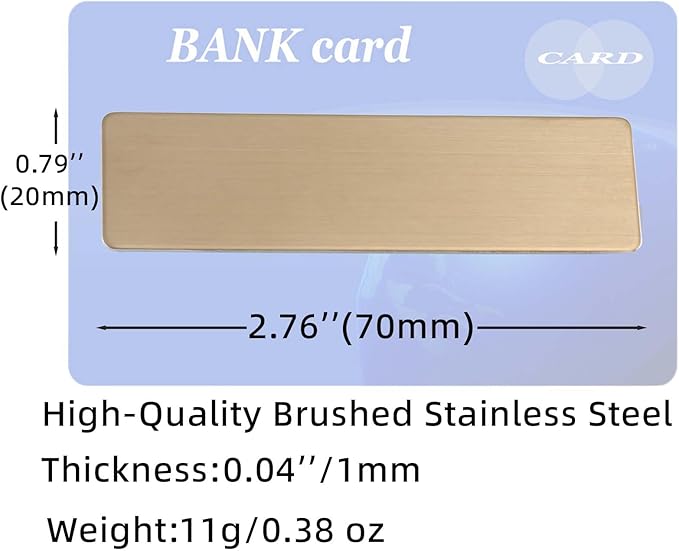 Stainless Steel Bronze Custom Name Tags - Image 5