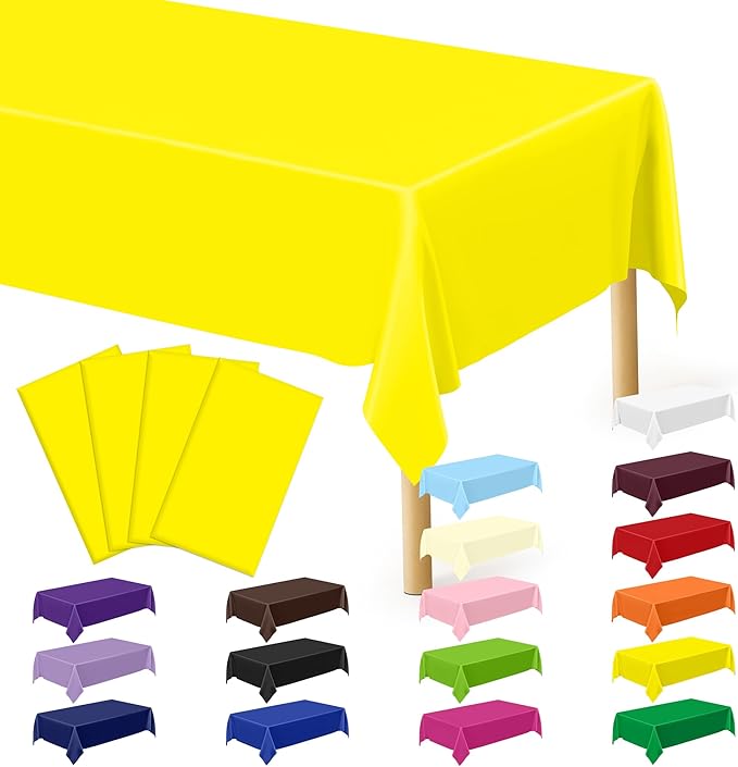 QZYL 4 PCS Rectangle Tablecloth, 54 x 108 Inches Congratulations Decorations of by QZYL