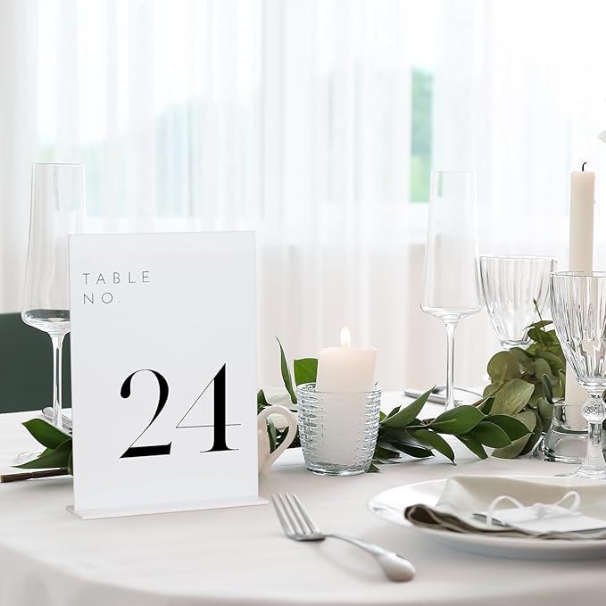 JINMURY White Wedding Table Numbers 1-30 - Image 6
