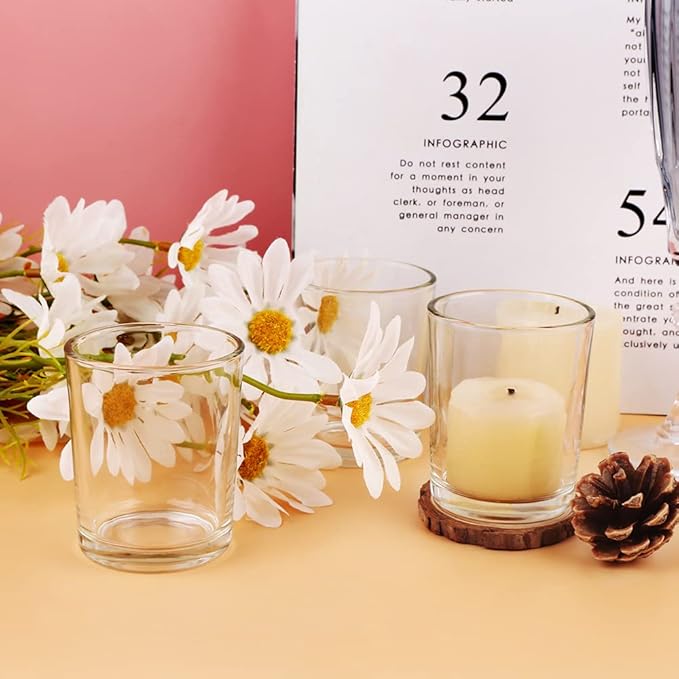 Clear Mercury Glass Tea Light Holders Set of 36 - Image 3