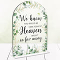 Wedding Memorial Sign，Heaven Wasn't So Far Away Sign，Wedding Supplies 5x7 Inch by Unknown