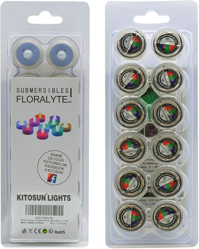 Halloween Lights Submersible LED Lights cr2032 Battery Powered Underwater - Image 7