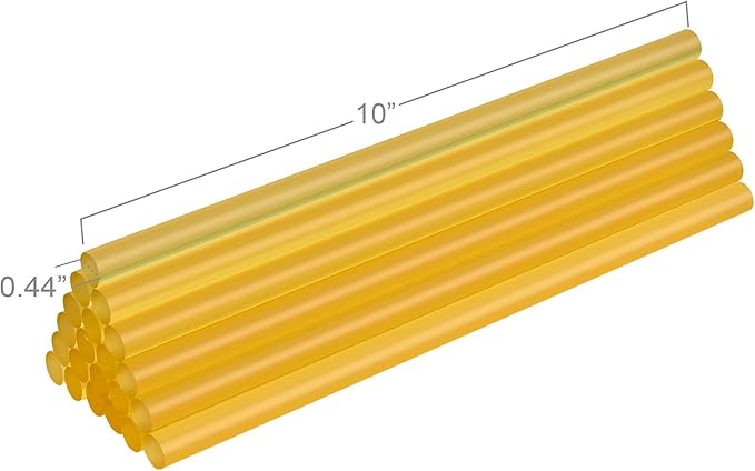FIXSY Hot Glue Gun Sticks Woodworking, Full Size 10" Long x .44" Diameter 7/16 - Image 2