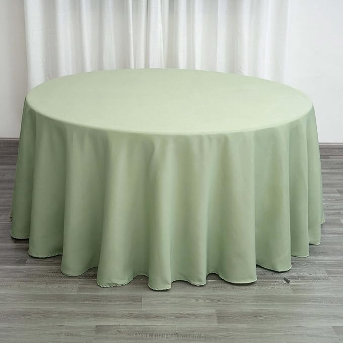 Efavormart Round Tablecloth, 120 Inch Stain & Wrinkle Resistant Washable Table by efavormart