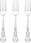 75PCS Silver Plastic Forks by Joyido