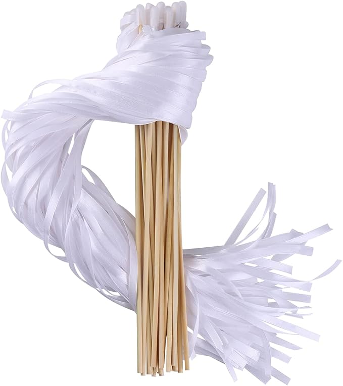 100PCS Ribbon Stick Wands Wedding Streamers by Wishprom