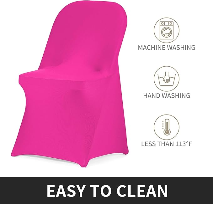 Peomeise Stretch Spandex Folding Chair Cover - Image 4