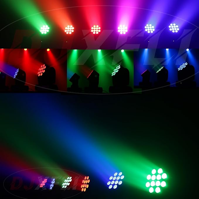 Moving Head Light Beam Wash 12x12W LED Stage Lighting RGBW 4in1 Professional - Image 5