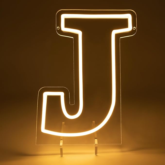 Light Up Letters J, Led Marquee Letter Lights Neon Sign, 13.9" Height - Image 5