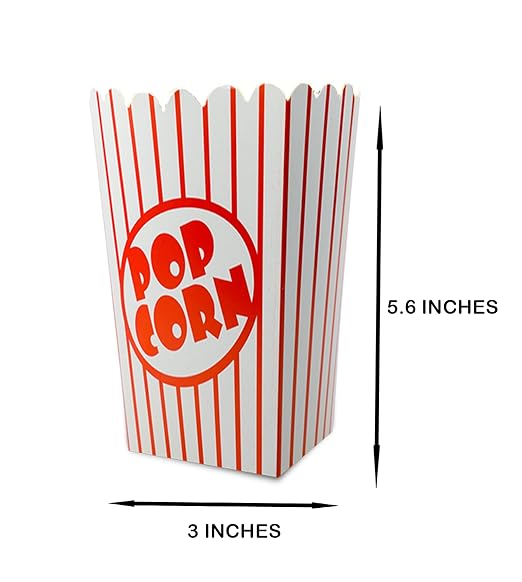 25 Pack Popcorn Boxes Movie Night Popcorn Bags - Image 3