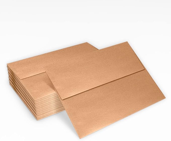 LUXPaper A7 Invitation Envelopes | Peel & Press | 5 1/4" x 7 1/4" | Copper - Image 5