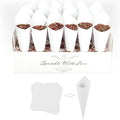 30 Pieces biodegradable confetti Cones and Stand Tray Paper Cone Box 30 Holes by Bekecidi